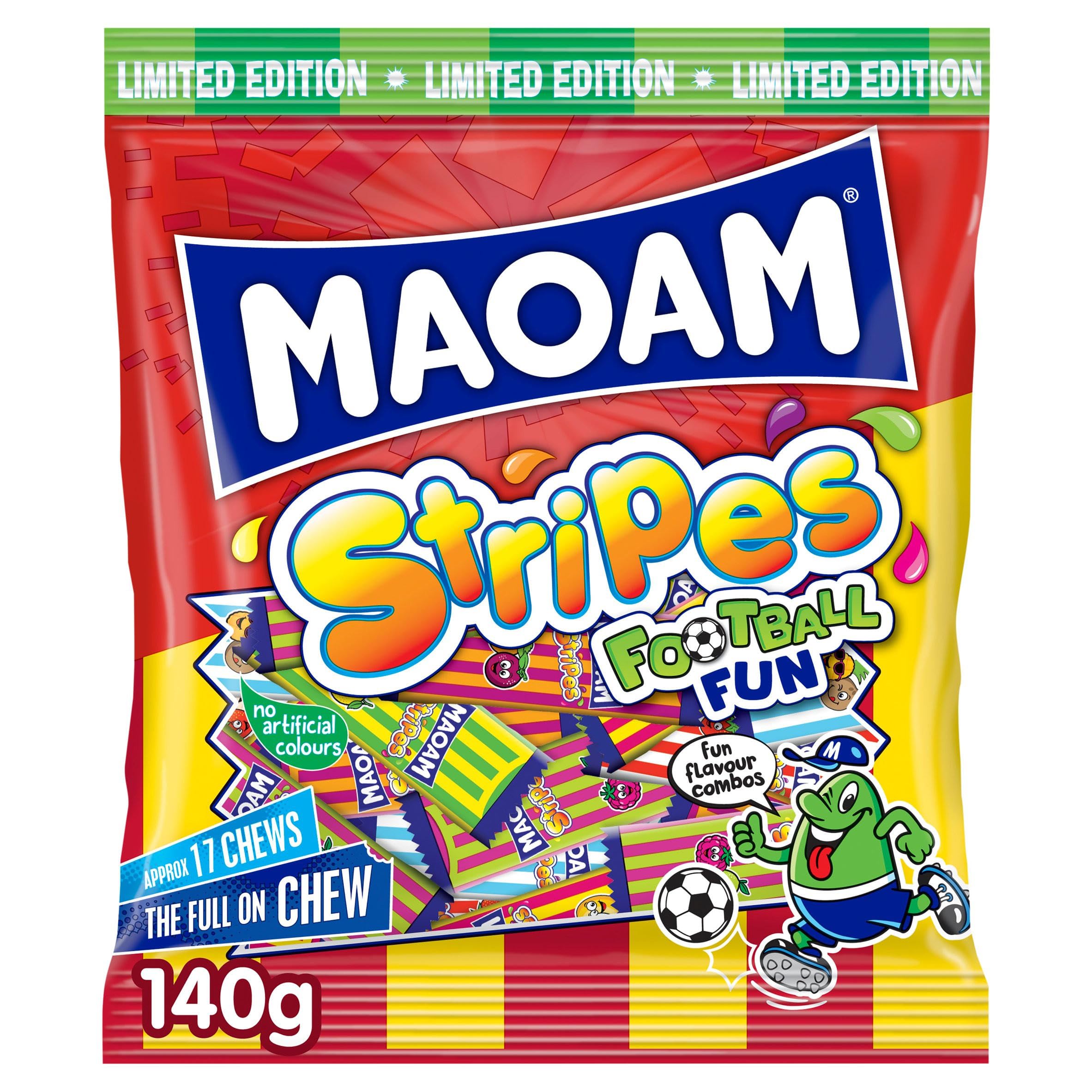 MAOAM Stripes Football Fun Sweets Sharebag 140g