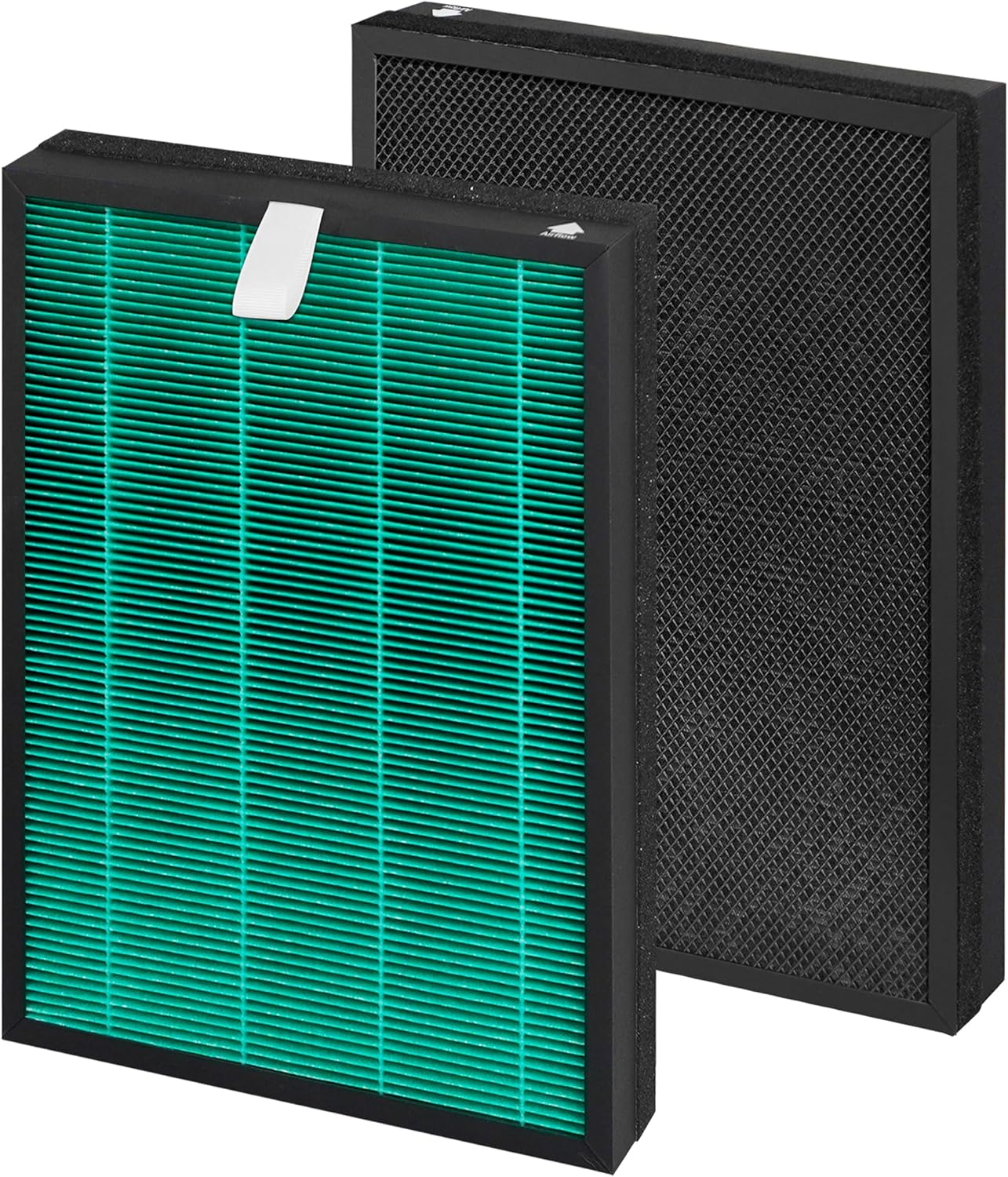 2 Counts Breshair C3500 Replacement Filters Compatible with LUFTRUM C3500 Air Purifier, 3-in-1 Filtration with Activated Carbon