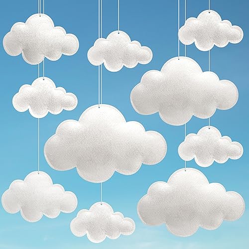 ayfjovs 10pcs 3D Cloud Decoration Hanging Cloud for Ceiling Decor,