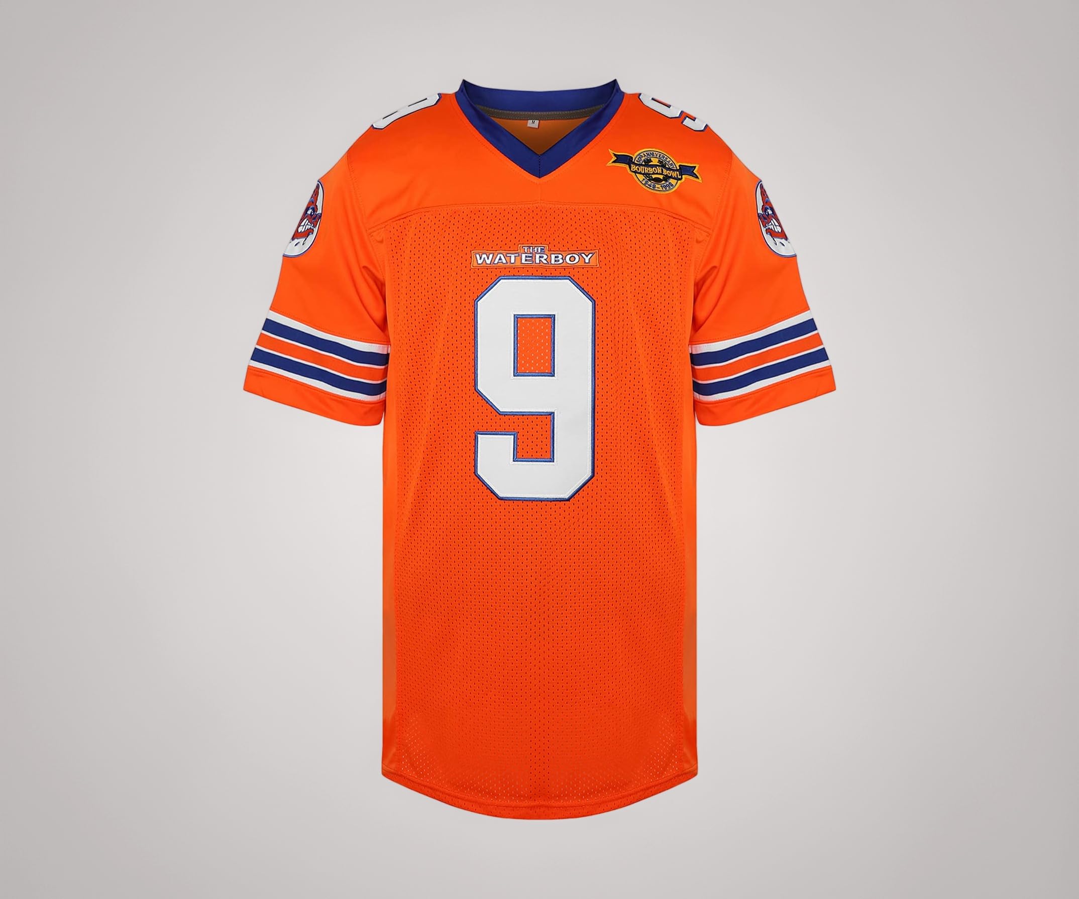 Bobby Boucher #9 The Waterboy Adam Sandler Movie Mud Dogs Bourbon Bowl Football Jersey