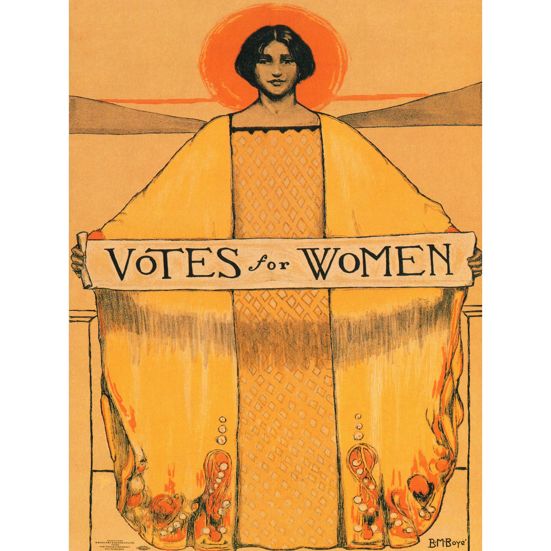 Wee Blue Coo Votes For Women Suffrage Large Wall Art Poster Print Thick Paper 18X24 Inch