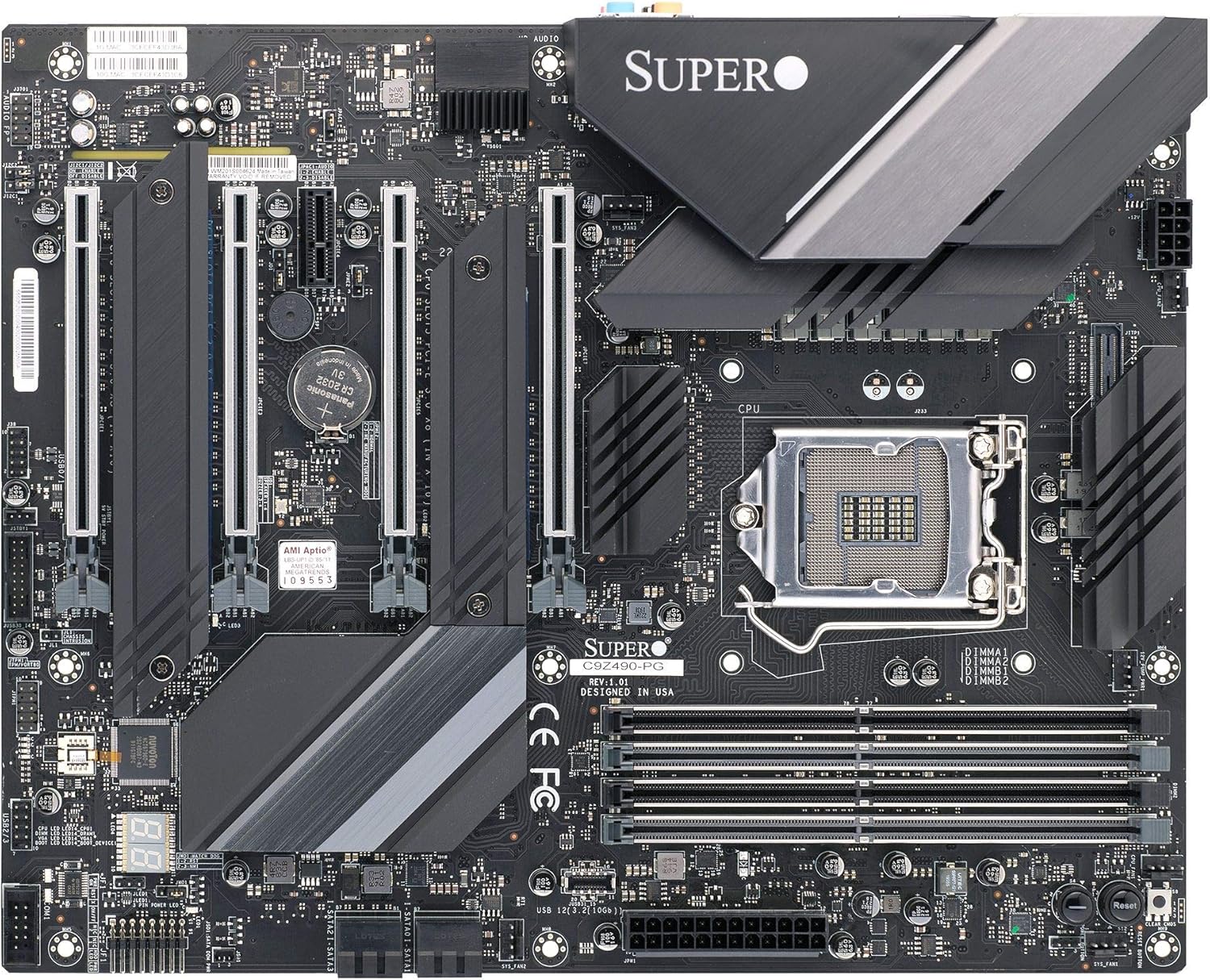SuperMicro C9Z490-PG Motherboard - LGA 1200 Intel Z490 SATA 6Gb/s ATX