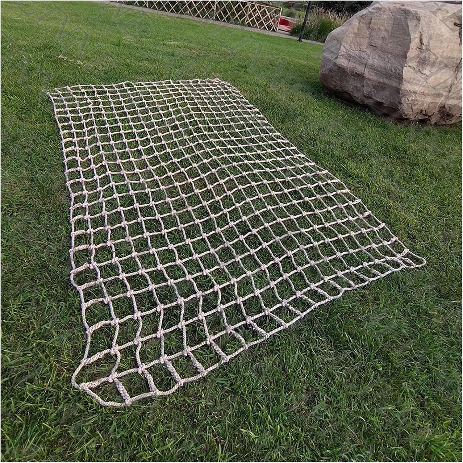 Climbing Cargo Net for Kids & Adults - Safety Protection Net, Indoor/Outdoor Rope Ladder for Gyms, Playgrounds, Tree Houses - 21.3 x 27.9 ft Training Equipment