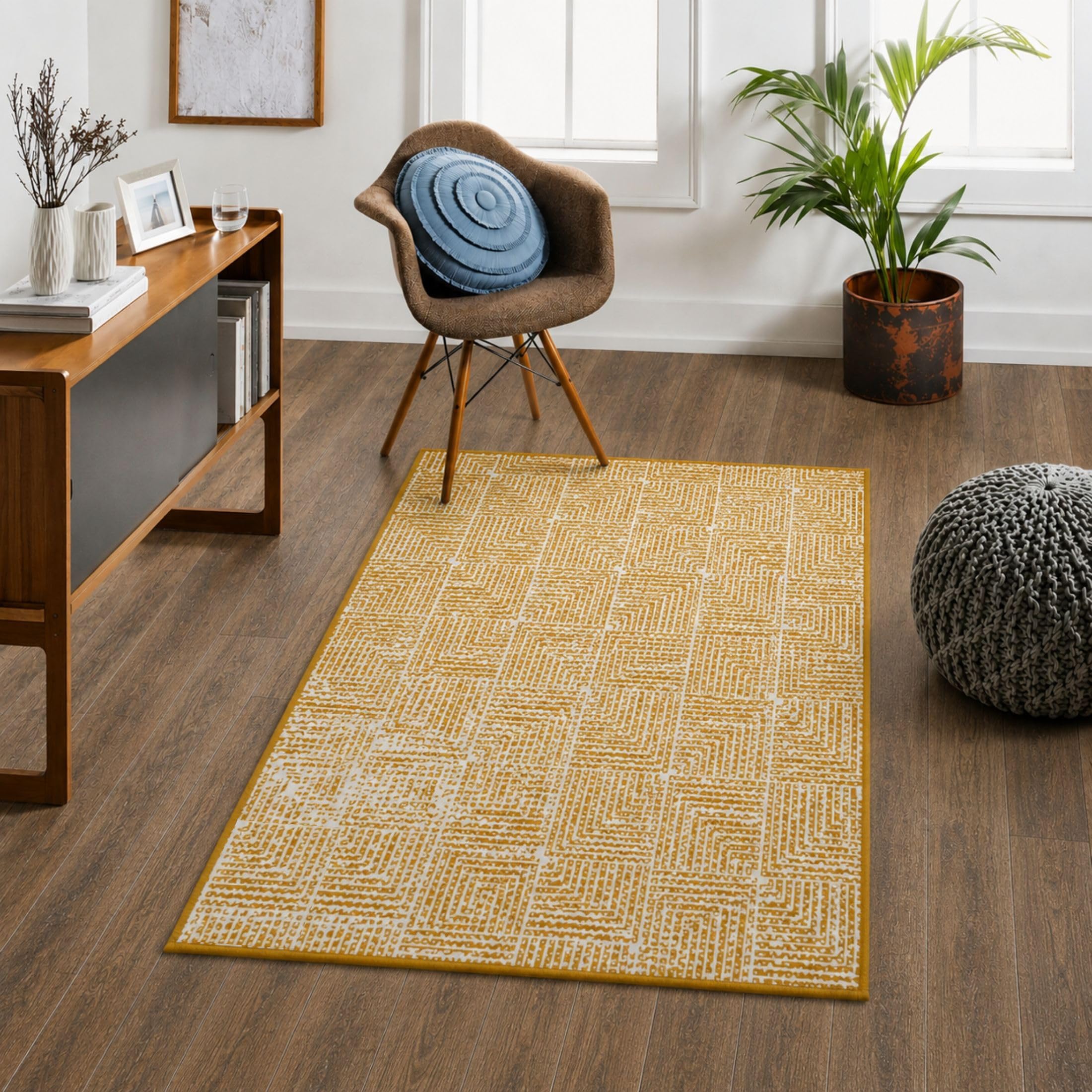 Vintage Digital Print Carpet - Soft Microfiber Rug -25 Vintage Digital Print Carpet - Soft Microfiber Rug -25