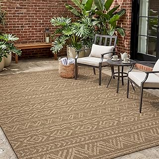 MontVoo-Outdoor Rug-Patio Rug 5x7 Polypropylene Indoor Outdoor Rugs Outd...