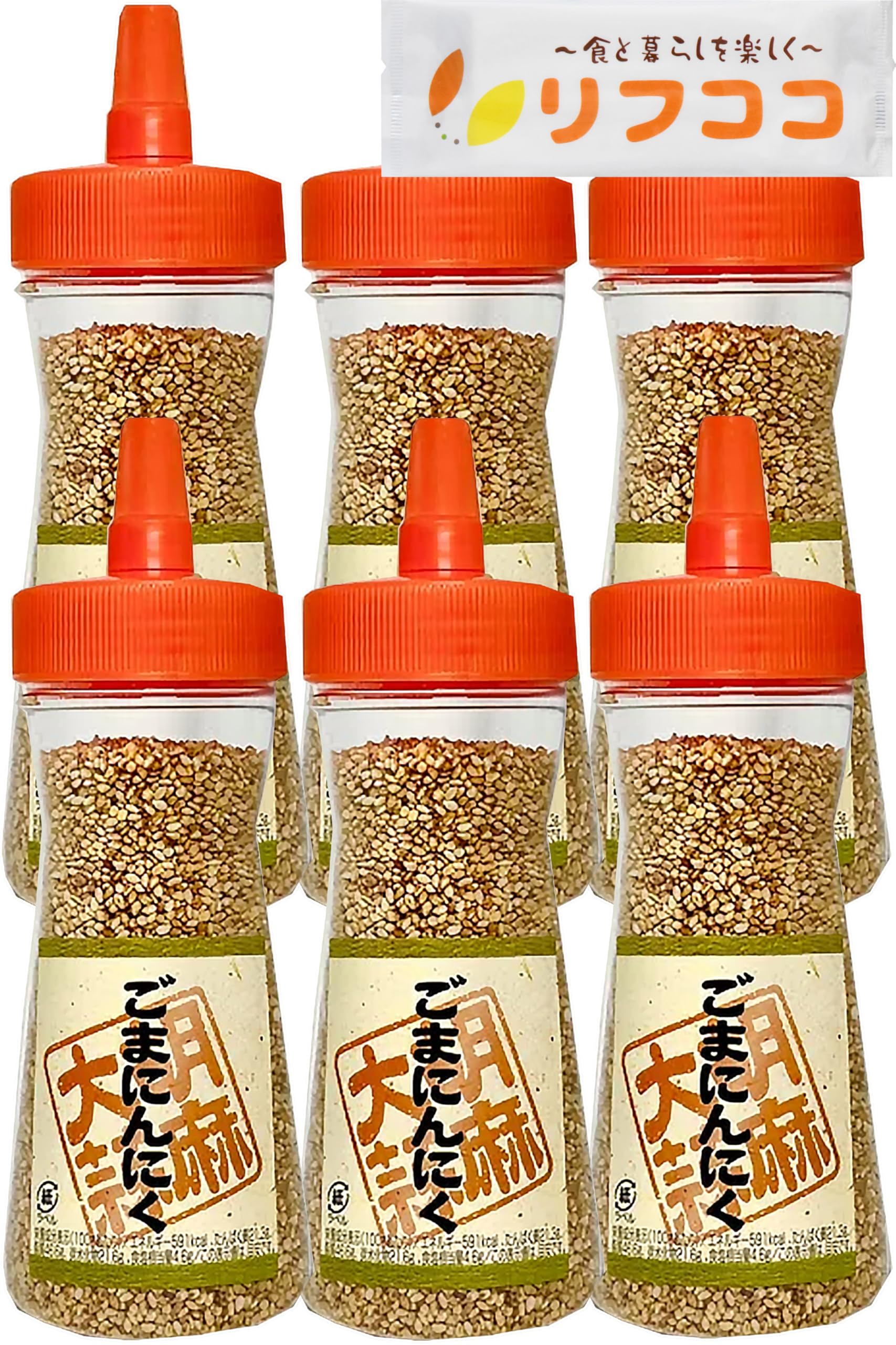 Amazon.co.jp: 三幸産業 ごまにんにく ボトル 110g×6本セット ゴマ