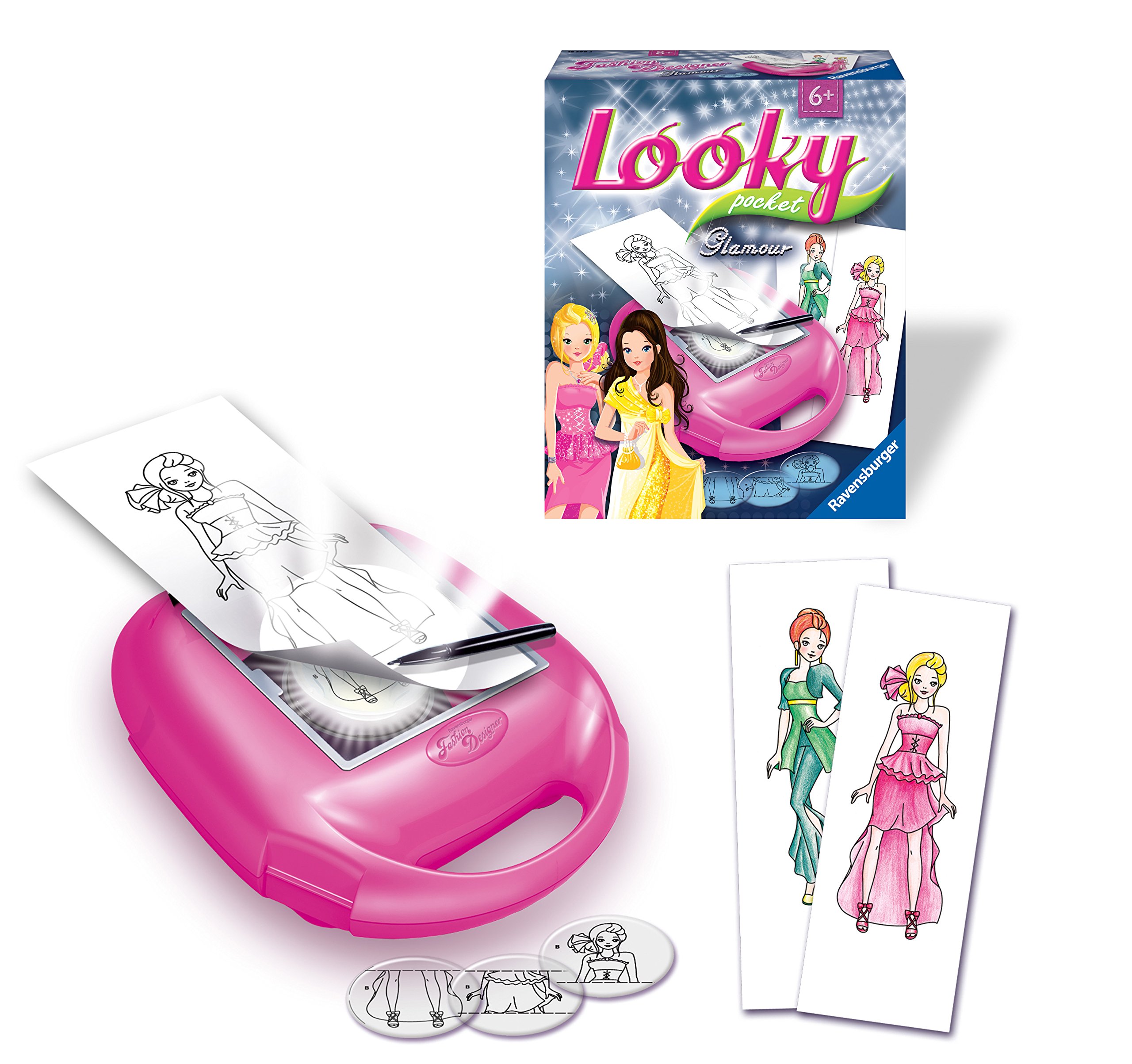 Ravensburger - Fashion Designer Diamant, Créez Votre Propre Collection de Mode, Jeu créatif pour Dessiner, Enfants 6 Ans