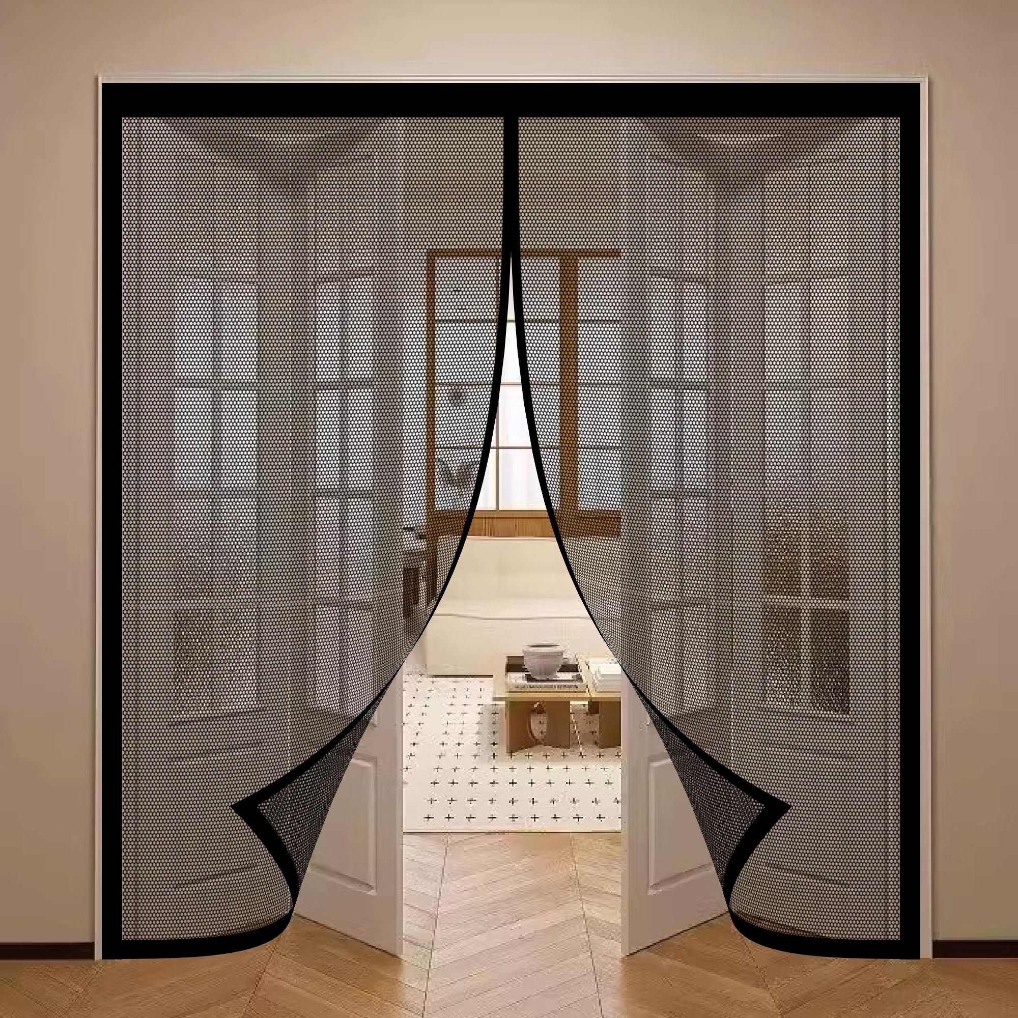 Moustiquaire porte magnétique 85x190 rideau anti mouche patio