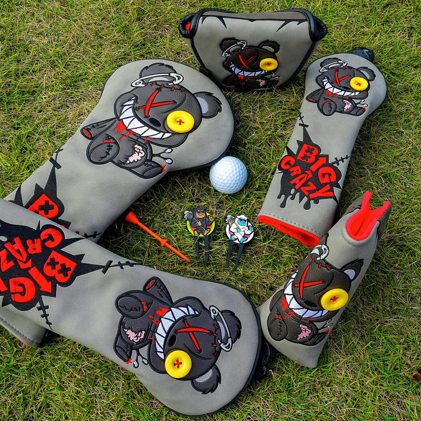 Amazon.co.jp: Big Crazy ゴルフクラブヘッドカバー、ゴルフ