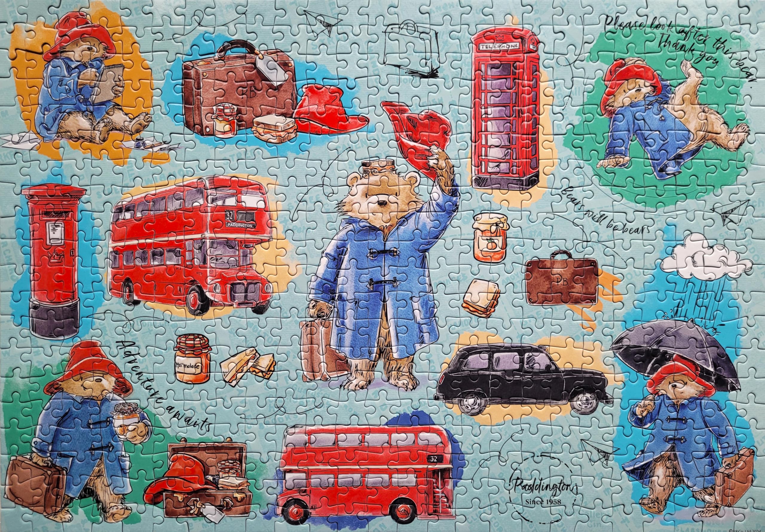 Gibsons Paddington Bear 500 Piece Jigsaw Puzzle, Classic Character Family Puzzle, Whimsical British Design - Image 2