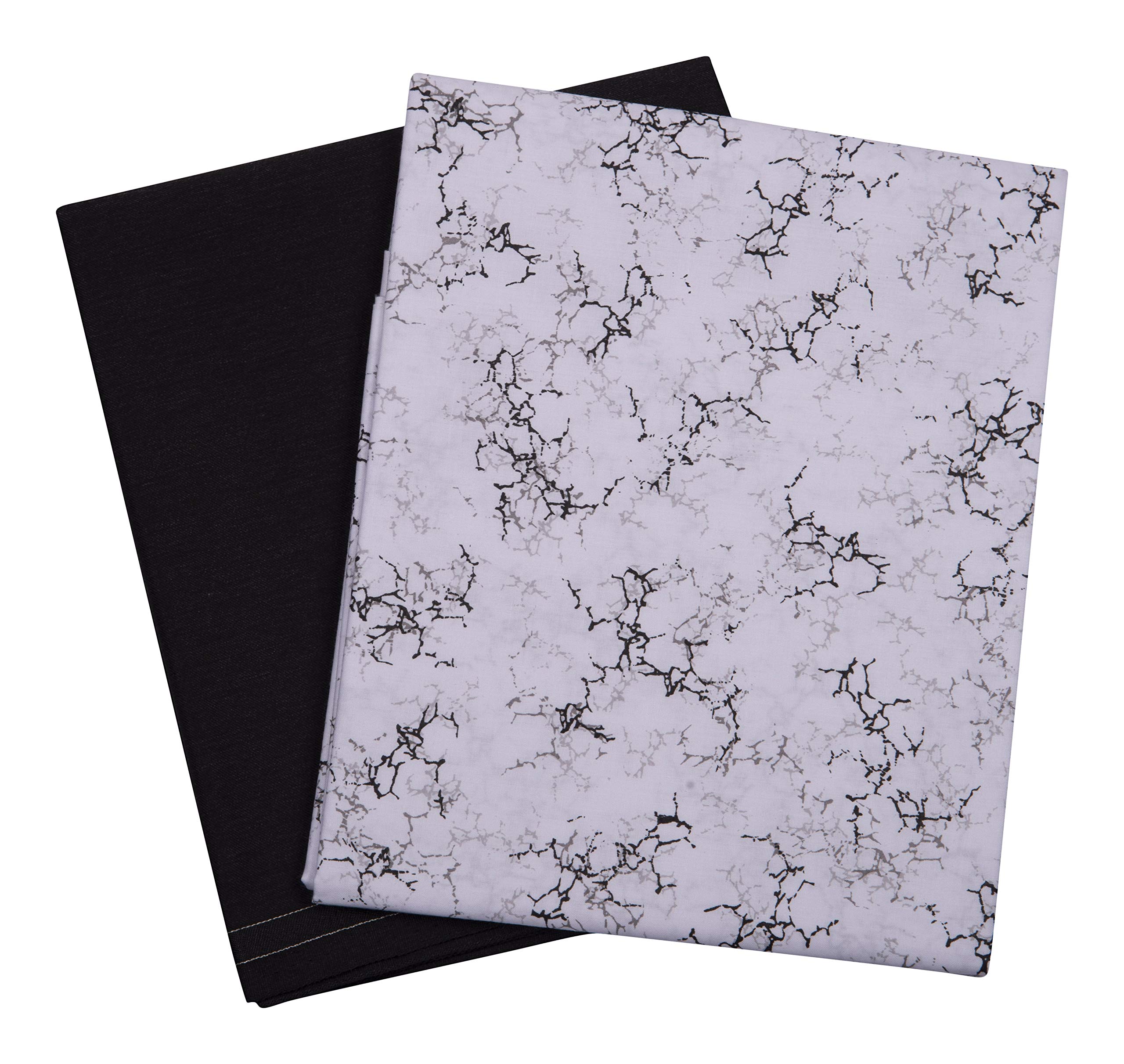 Unstitched PolyBlend Fabric Shirt (2.25m) and Trouser (1.2m) Combo Set in Abstract Print[3 Varients]-image-22