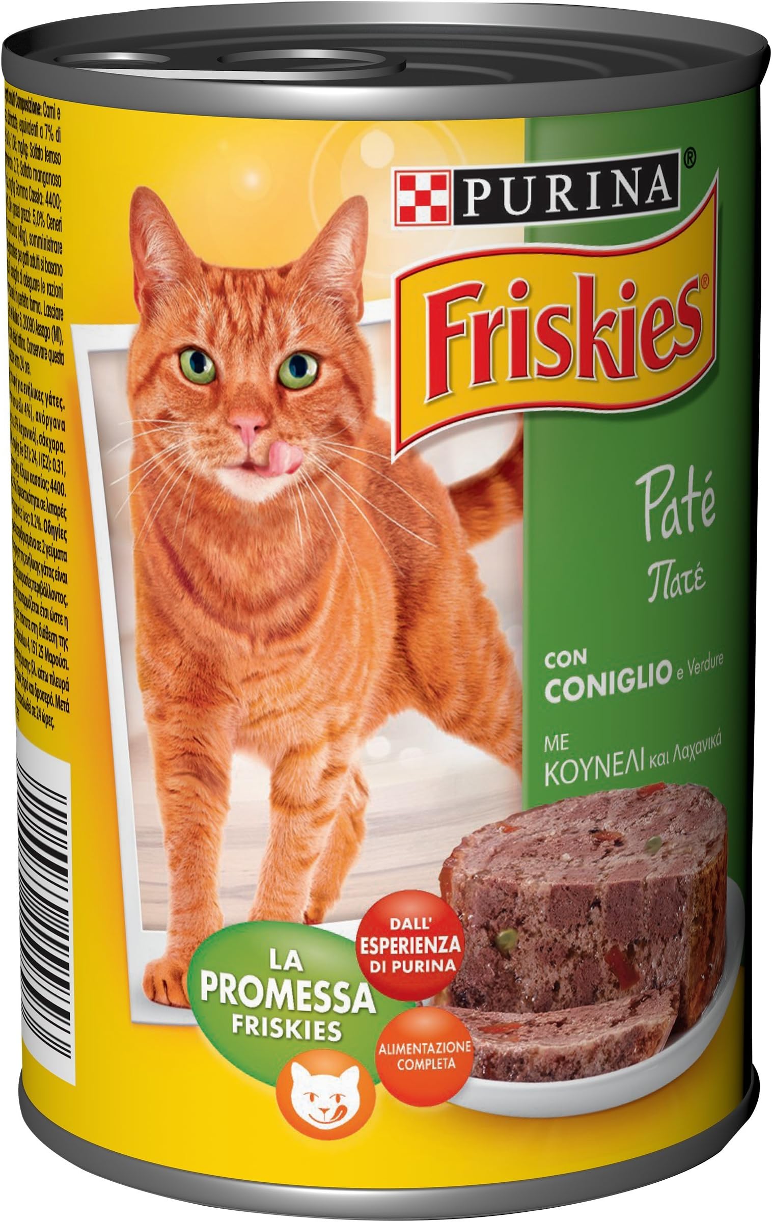 FriskiesPate for the Cat, with Rabbit and Vegetables, 400 g – Pack of 24