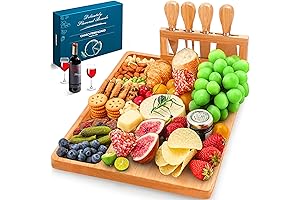 Easoger Best Raffle Gifts Charcuterie Board and Knife Set