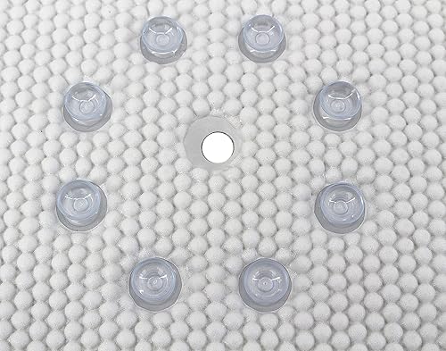 Miniatura 4 de Splash Home Deluxe Softee - Tapete para bañera antideslizante, extra largo con 58 ventosas y orificios de drenaje, 36 pulgadas de largo x 17