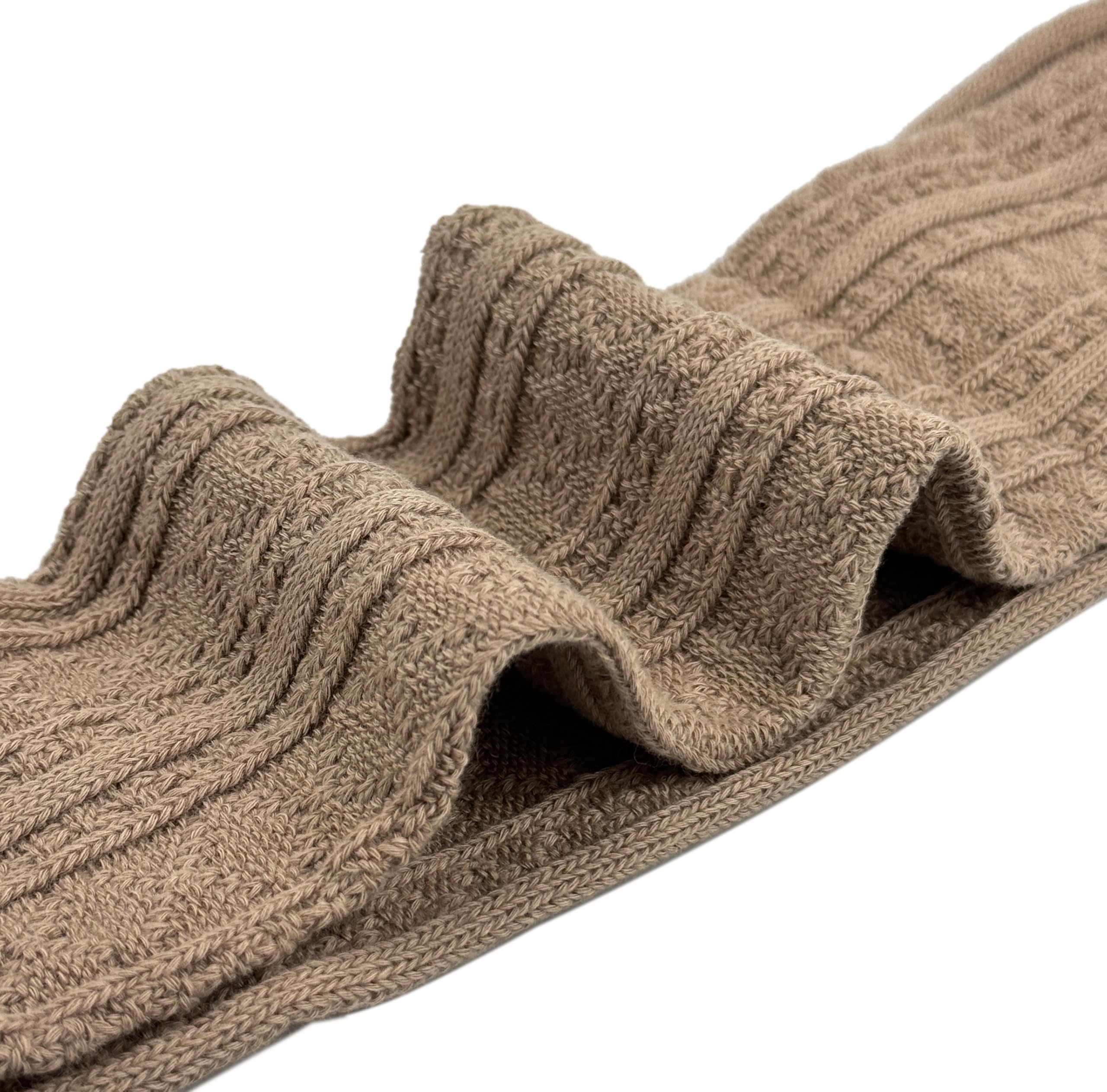 Bestjybt Calcetines altos hasta el muslo para mujer, de algodón, cálidos, por encima de la rodilla, calcetines largos hasta la rodilla, calentadores de piernas