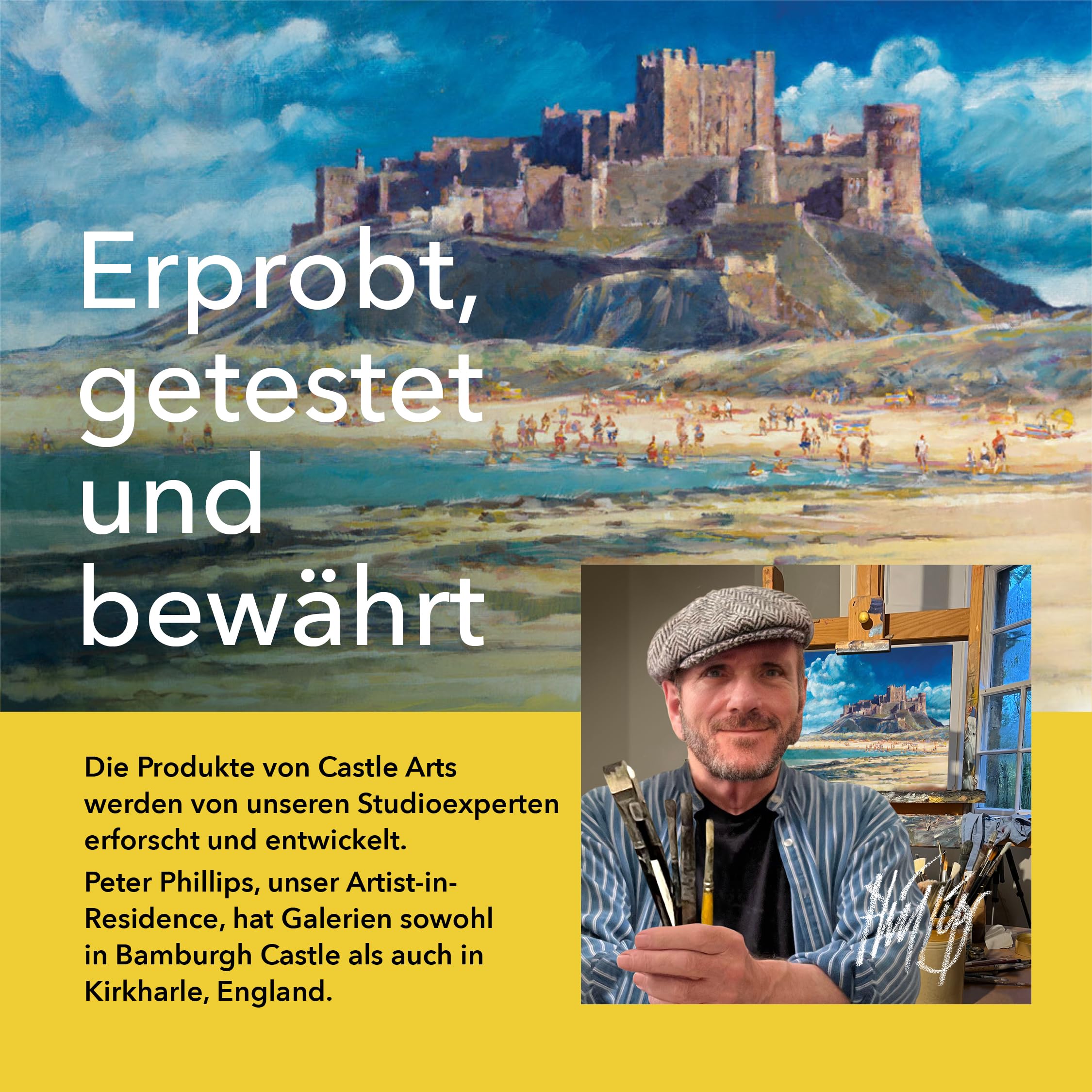 Castle Art Supplies 72 Buntstifte Set |Hochwertige Farbminen mit weichem Kern für erfahrene Künstler, Profi- und Farbkünstler | Geschützt und sortiert in einer Präsentationsbox aus Blech