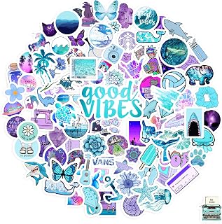 Cute Vsco Stickers for Water Bottle Hydro Flask Laptop Waterproof Aesthetic Vinyl Colorful Decal Stickers for Teens Girls Perfect for Water Bottle Laptop Phone Travel Luggage Phone Pad.（103）