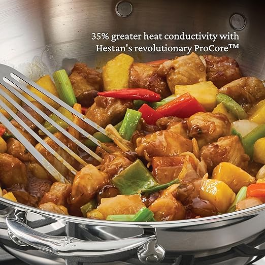 ProBond Luxe Wok de Acero Inoxidable 14 pulgadas con Tapa miniatura 4