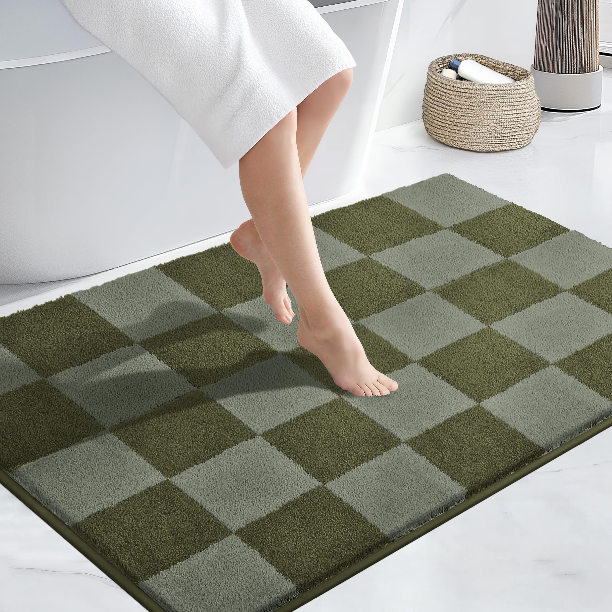 PURRUGS Bathroom Rug Non-Slip Machine Washable 30" x 46", Super Absorbent and Quick-Dry Bath Mat, Extra Soft and Plush Bath Rug for Shower, Bathtub