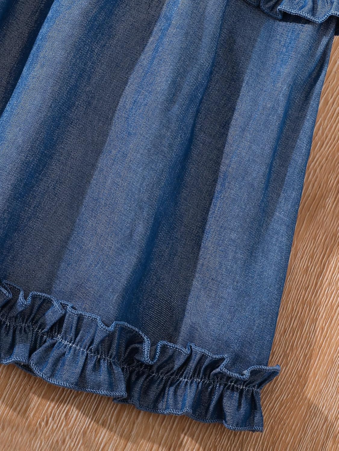 OYOANGLE Girl's Cute High Elastic Waist Frill Trim A Line Flared Swing Flowy Midi Skirt - Image 2