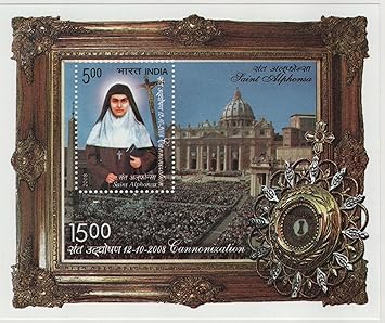 Shobhaphila's Saint Alphonso Miniature Sheet Stamp(16th Nov 2008)