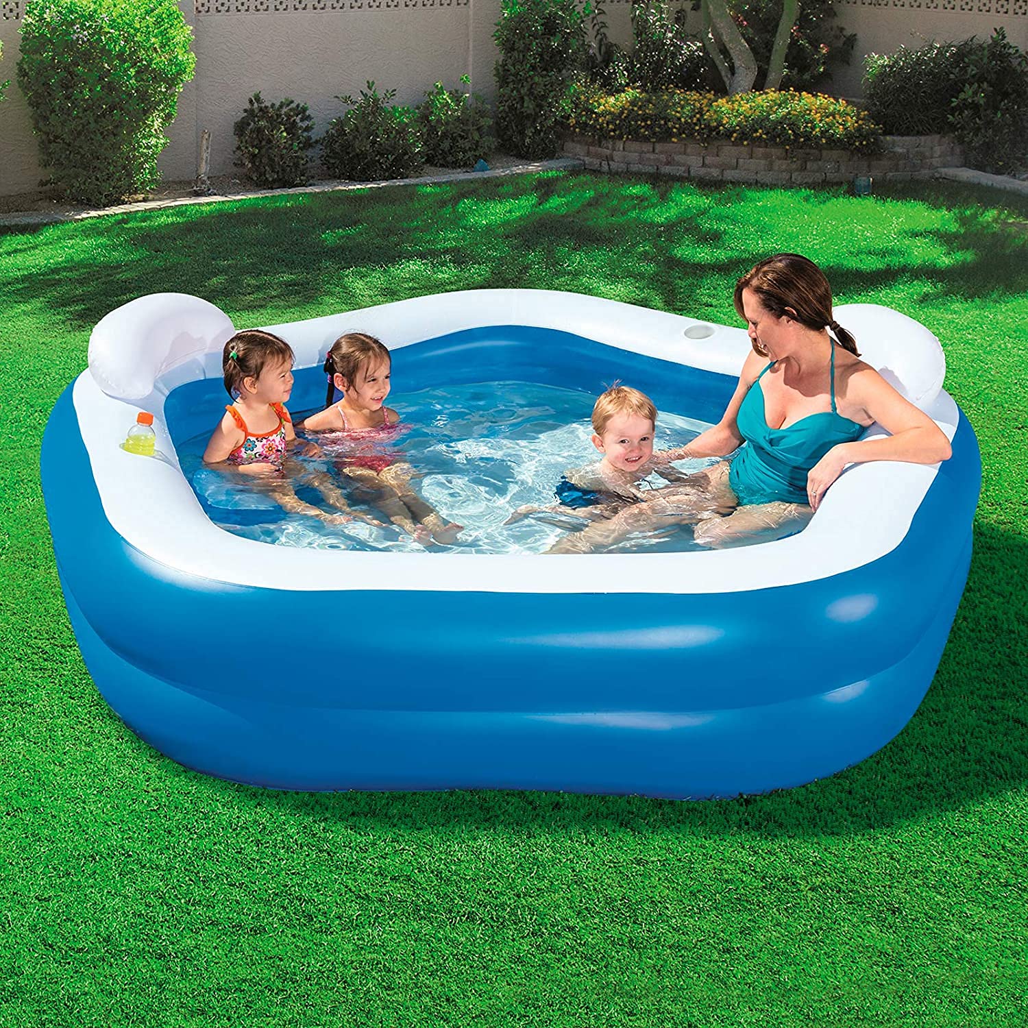 Piscina Family Pentagono 213x207x69 Con Due Sedute Bestway