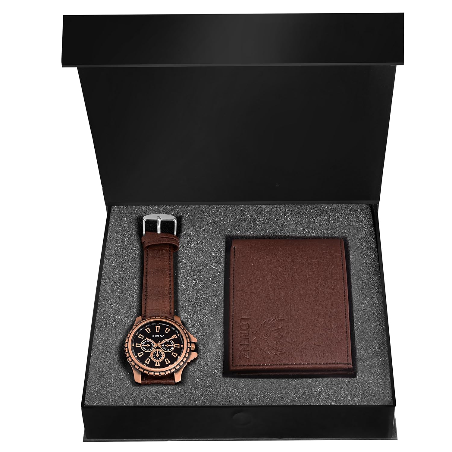 LORENZ Leather Men Wallet (Brown)