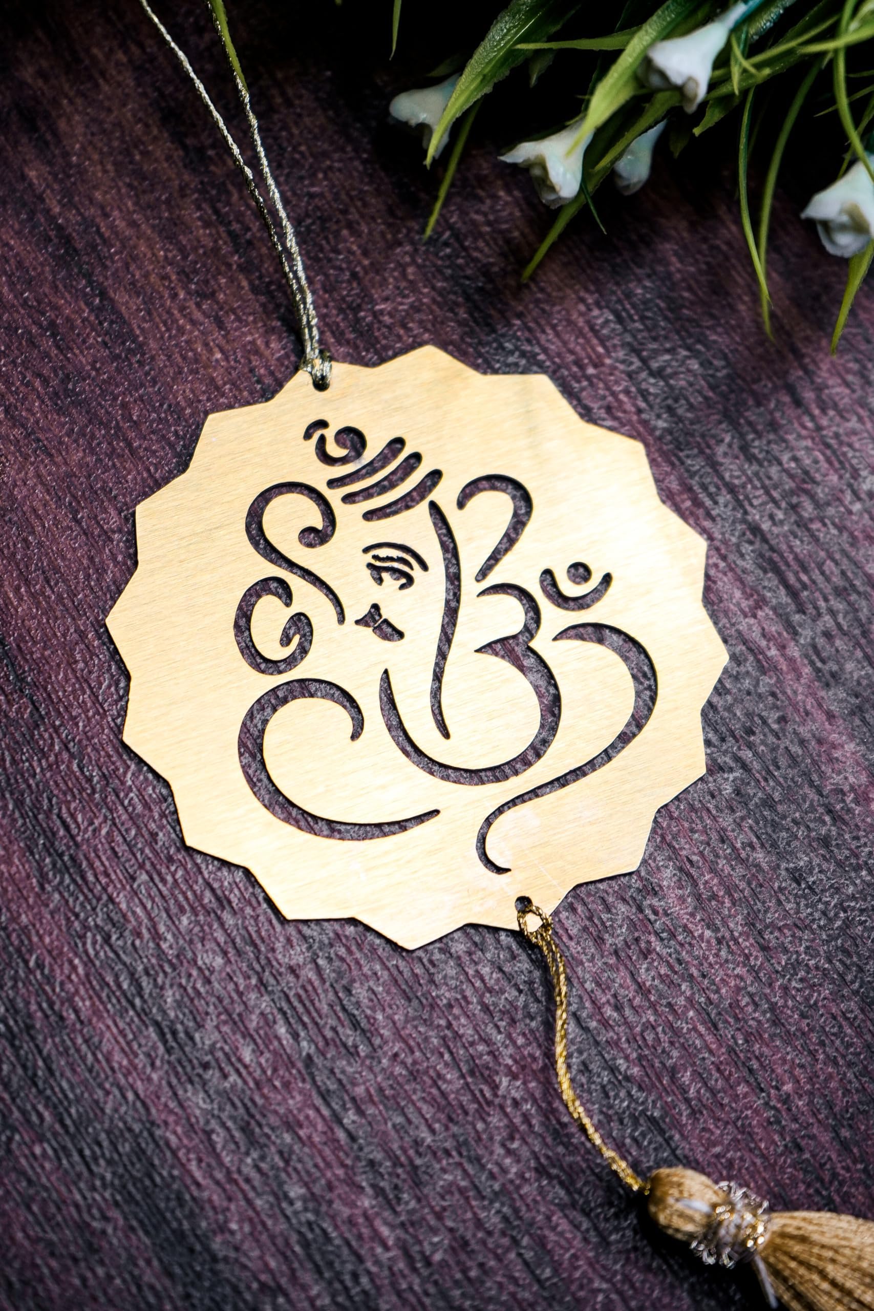 Ganesh Car Hanging Dream Catcher for Rear View Mirror | Religious Hindu Spiritual Ornament for Car, Home & Office Décor | Multipurpose Hanging Accessory Item for Positivity & Protection
