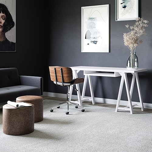 Miniatura 124 de SIMPLIHOME Sawhorse - Mesita de noche de madera maciza de 24 pulgadas de ancho, moderna, industrial, color gris envejecido, para sala de estar y