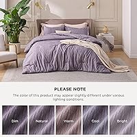Vista 112 de Bedsure - Juego de edredón tamaño matrimonial de 3 piezas, teñido catiónico azul marino, ropa de cama para todo el año, 1 edredón de 82 x 86