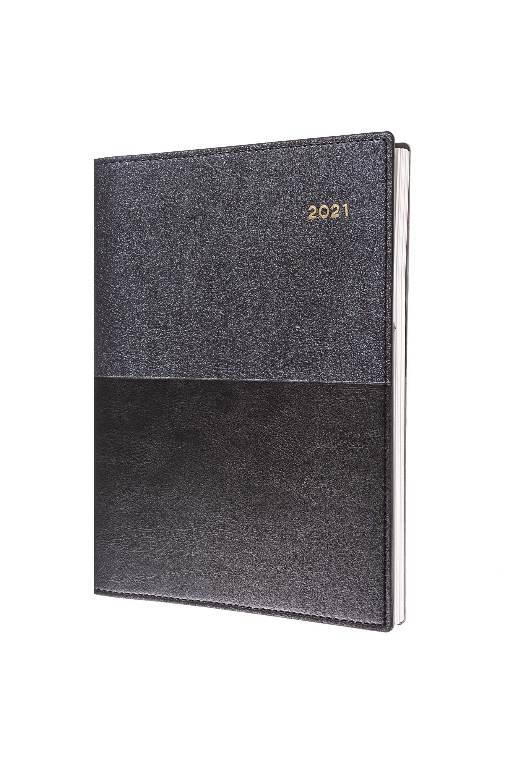 Collins Valour Week to View 2021 Diary - Black