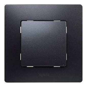 Legrand 396491 Wall Push Button Niloe Monoblock 6A Full Mechanism Black