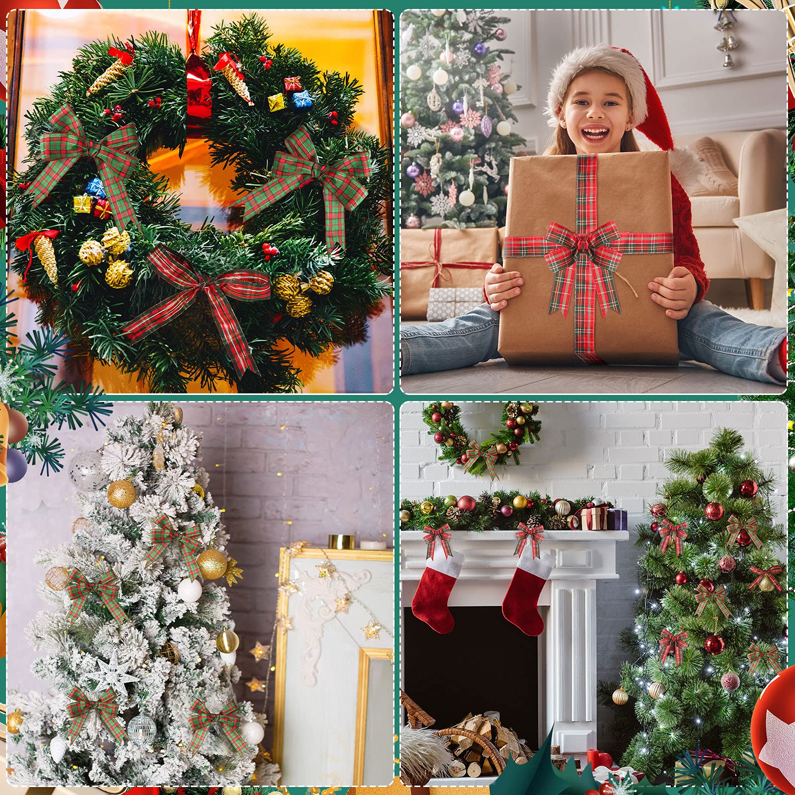 VGOODALL Ruban Vichy Orange, 0,9 Cm X 45,7 M, Ruban Fin Orange Et Blanc, Ruban à Carreaux Pour Accessoires Capillaires, Pique-nique, école Et Emballage Cadeau D'anniversaire