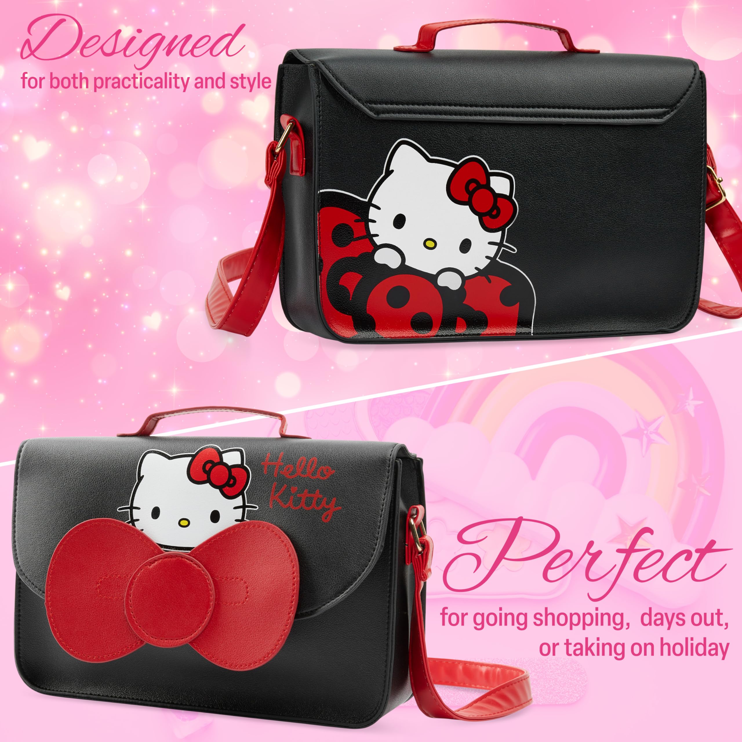 Hello Kitty Tracolla Borsa Bambina, Borsette Ragazze - Regalo Ragazza e Adolescenti