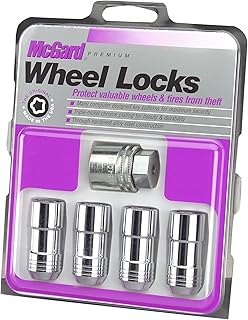 MCGARD 24205 Chrome Cone Seat Wheel Locks (M14 x 2.0 Thread Size) - Set of 4