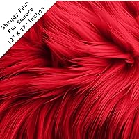 Vista 80 de FabricLA Cuadrado de piel sintética lanuda – 30 x 30 pulgadas precortado – Utiliza tela de piel sintética para bricolaje, decoración de piel