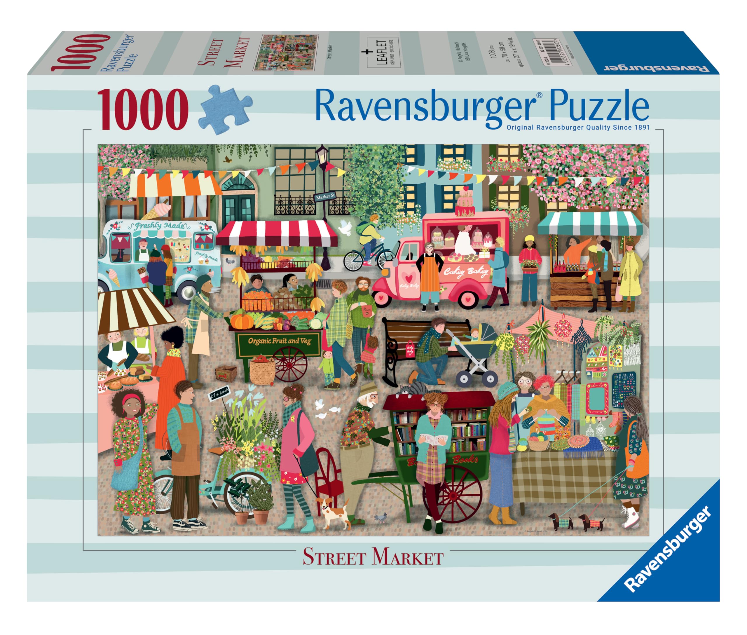 Ravensburger Street Market 1000 Piece Jigsaw Puzzles for Adults and Kids Age 12 Years Up, Multicolor - Image 2
