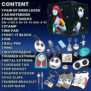 Disney The Nightmare Before Christmas Advent Calendar 2026 for Teens Women