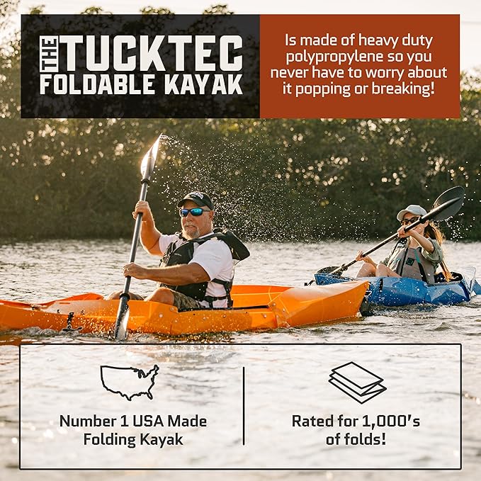 Tucktec 8' Jr. Kayak Plegable - Capacidad 225 lbs miniatura 2