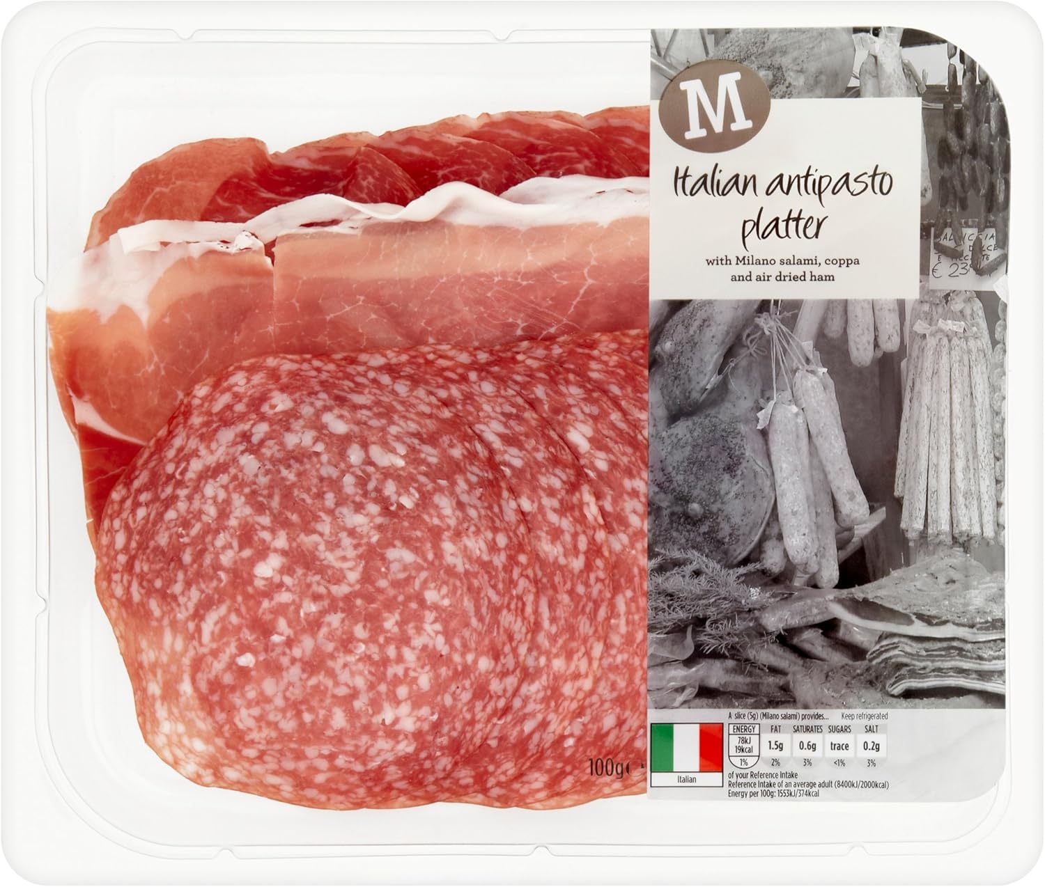 Morrisons Italian Antipasto Platter, 100g Amazon.co.uk Grocery
