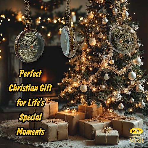 Miniatura 9 de Bible Verse Brass Compass  Be Strong and Courageous (Joshua 19)  Christian Gift for Graduation, Baptism, Confirmation  Religious Keepsake for Boys,