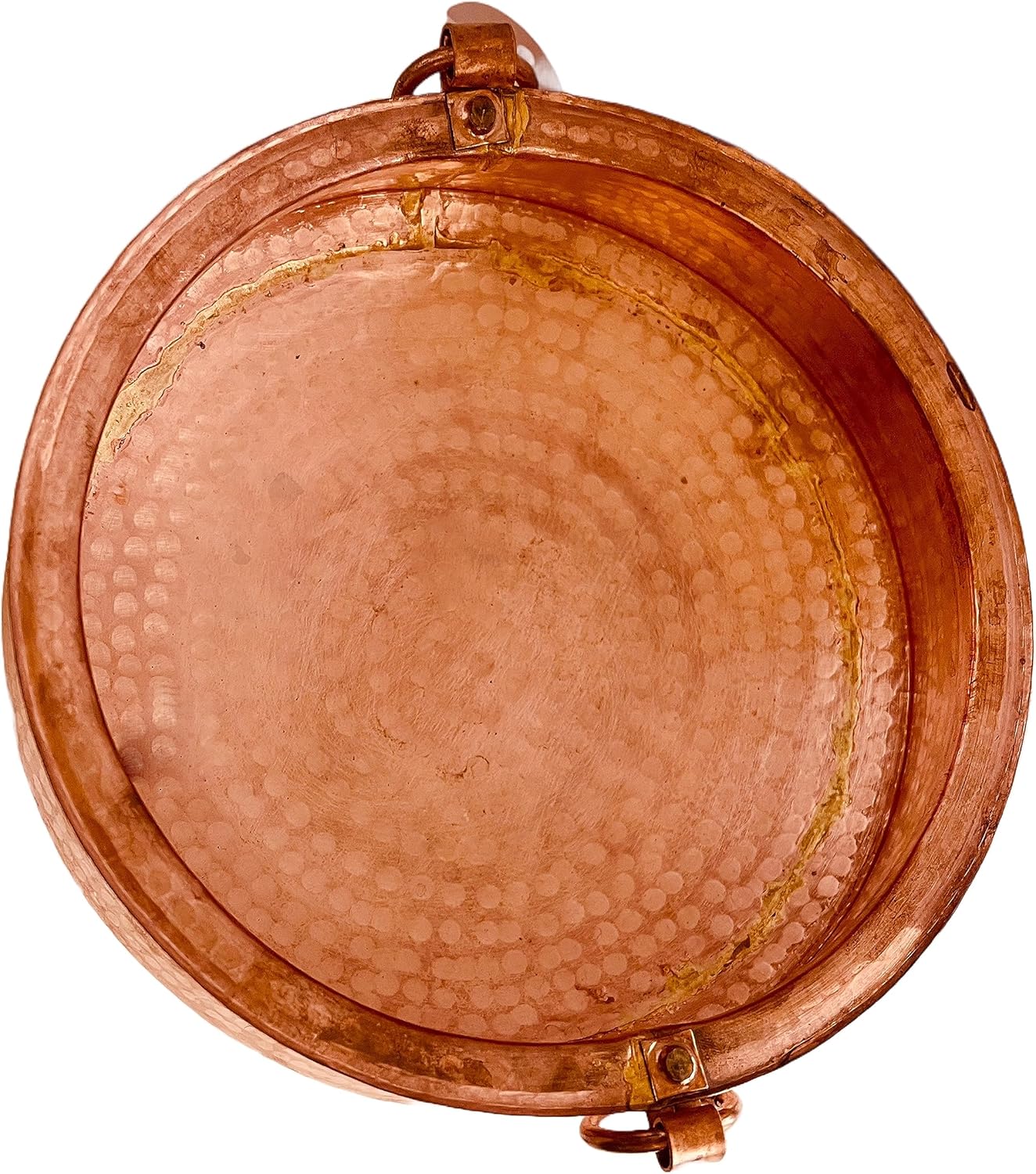 QT Handcarved Pure Copper Nepali Khadkulo – 9 IN Traditional Copper Bowl for Water & Flowers Display, Pooja Pray Arti | Traditional Water Purifying Bowl Handmade In Nepal