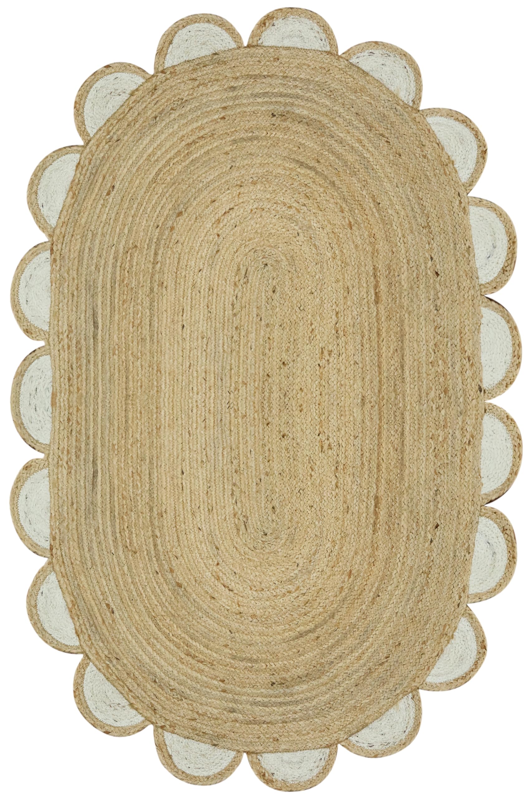 Tapis ovale tressé en jute Kilim : l'esprit bohème pour votre terrasse et salon