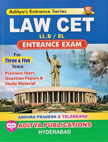 LAWCET LL.B/BL Entrance Exam for 3 Years &amp; 5 Years 2024 Edition (English)