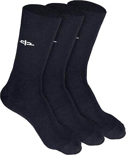 HEELIUM Bamboo Crew Socks for Men, Formal Full Length, Odour Free & Breathable