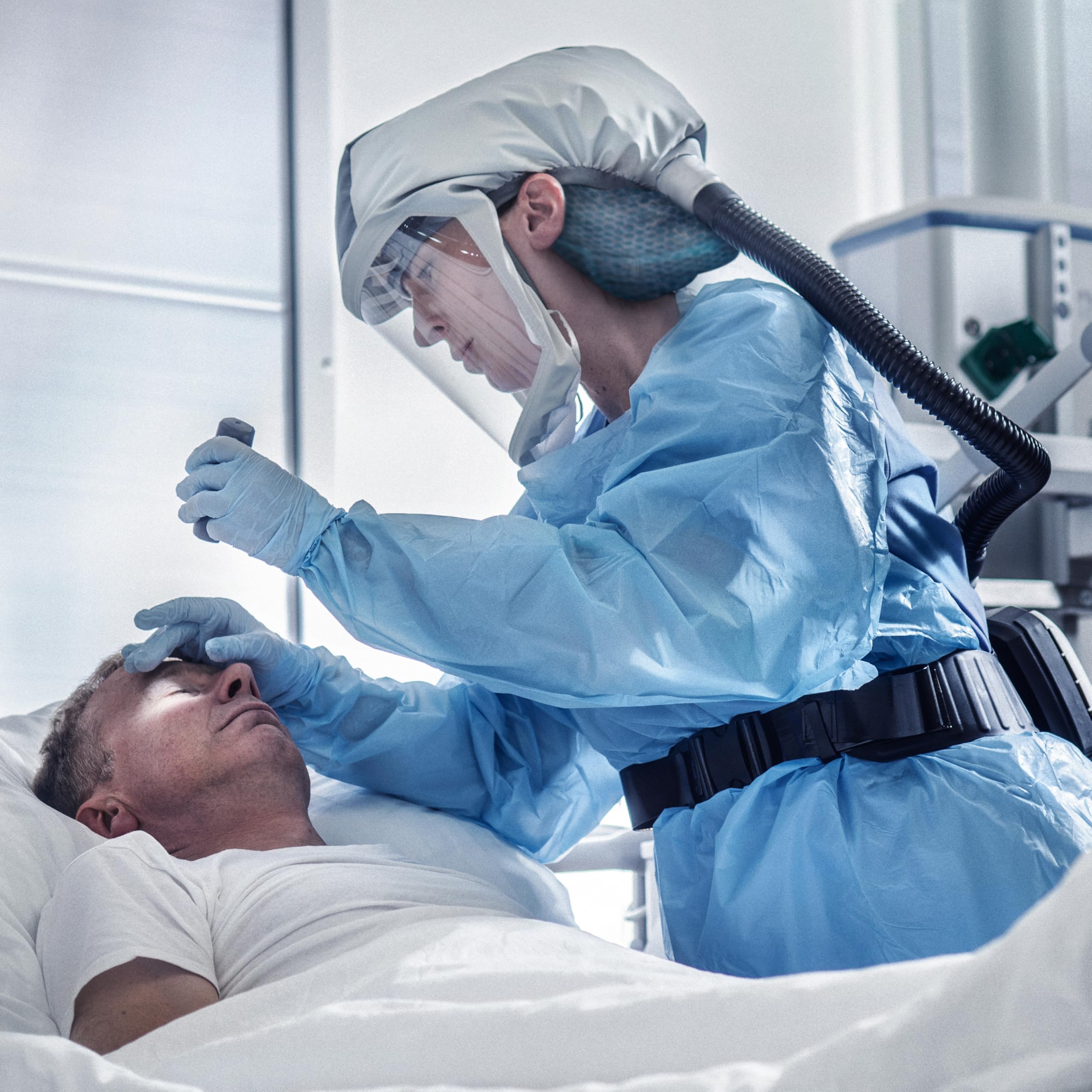 Dräger X-plore 8000 Premiumhaube kurz | Wechsel-Haube der Schutzstufe TH3
