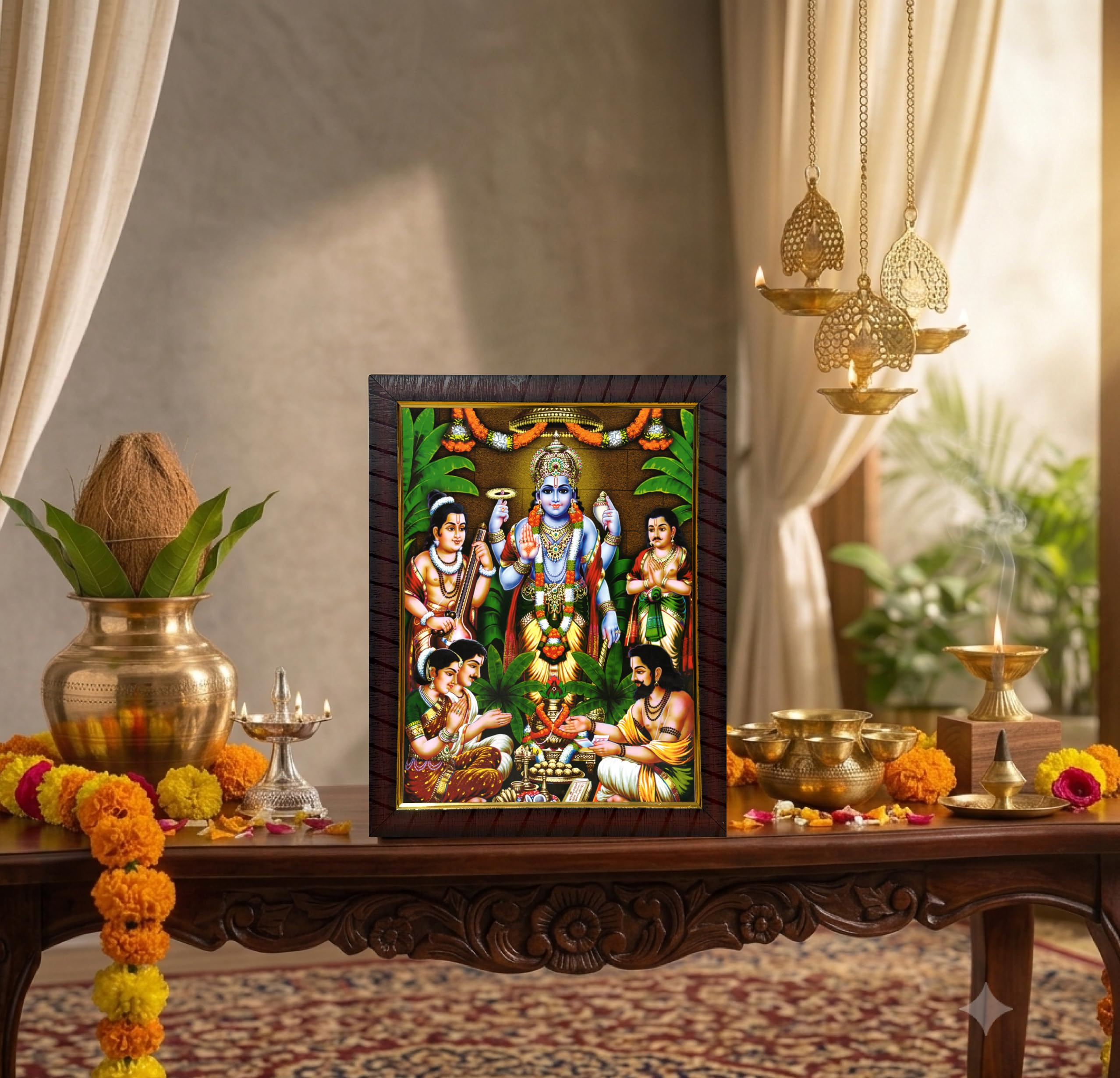 Satya Narayana Swamy Photo Frame - Divine Blessing -5 Satya Narayana Swamy Photo Frame - Divine Blessing -5