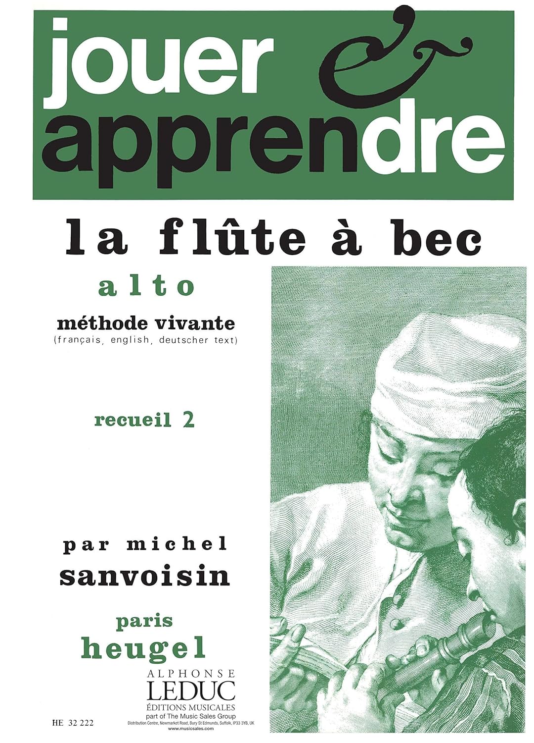 Sanvoisin: Jouer Et Apprendre La Flute A Bec Alto Vol.2 (recorder Solo)      Paperback – November 9, 2005