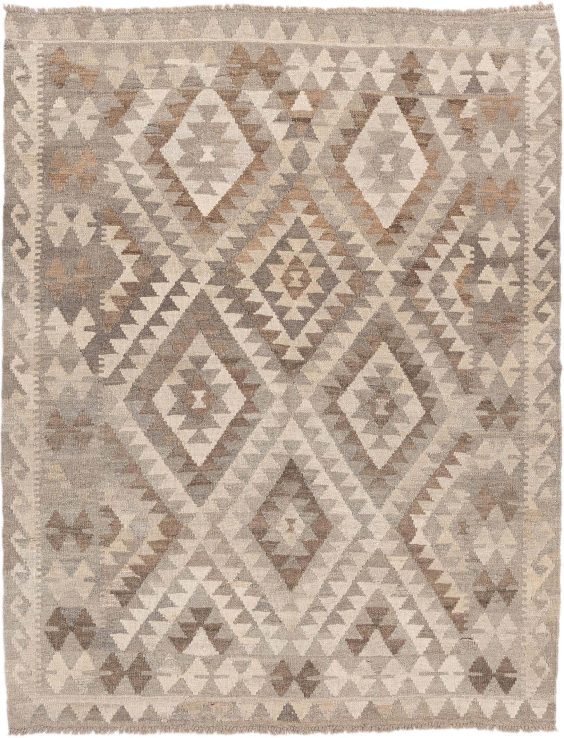 Tapis Kilim Afghan en laine 138x172 pour réchauffer un sol froid et impersonnel