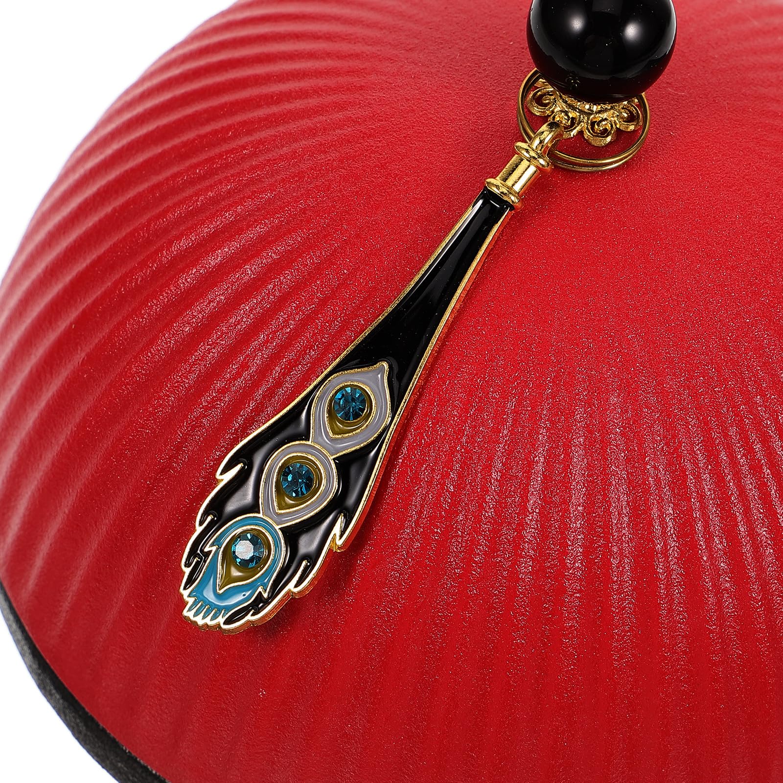 Posacenere da Tavolo in Ceramica Rosso, Piccolo Design Decorativo | Tavolo e Ufficio, Superficie Resistente All'usura, Facile da Pulire, Stile Delicato